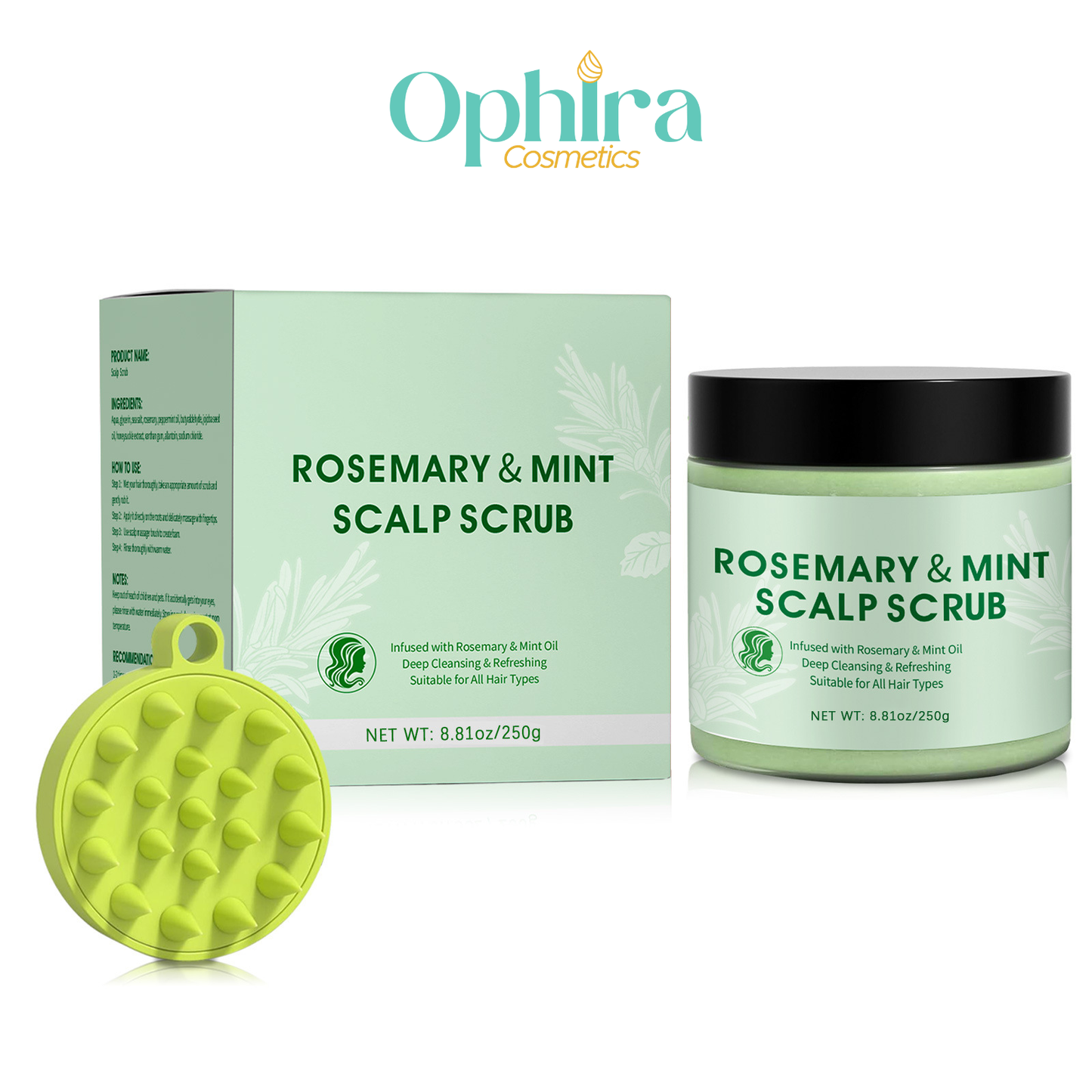 Rosemary Hair Scrub – Deep Moisturizing & Scalp Renewal