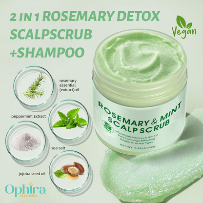 Rosemary Hair Scrub – Deep Moisturizing & Scalp Renewal