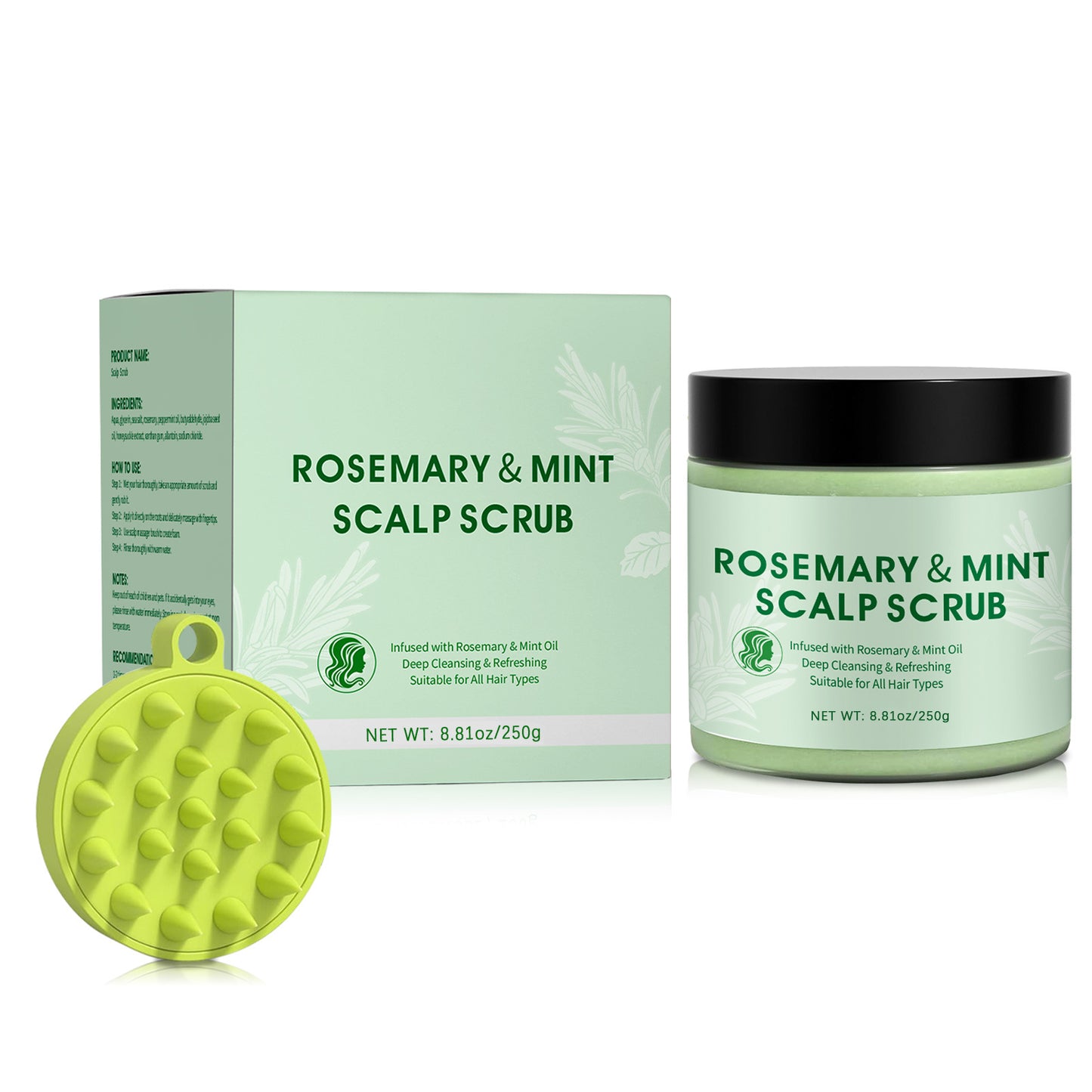 Rosemary Hair Scrub – Deep Moisturizing & Scalp Renewal