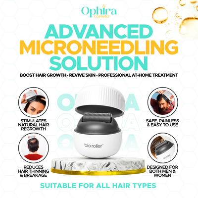 Bio Roller Microneedle Portable for Hair Growth – 0.5mm