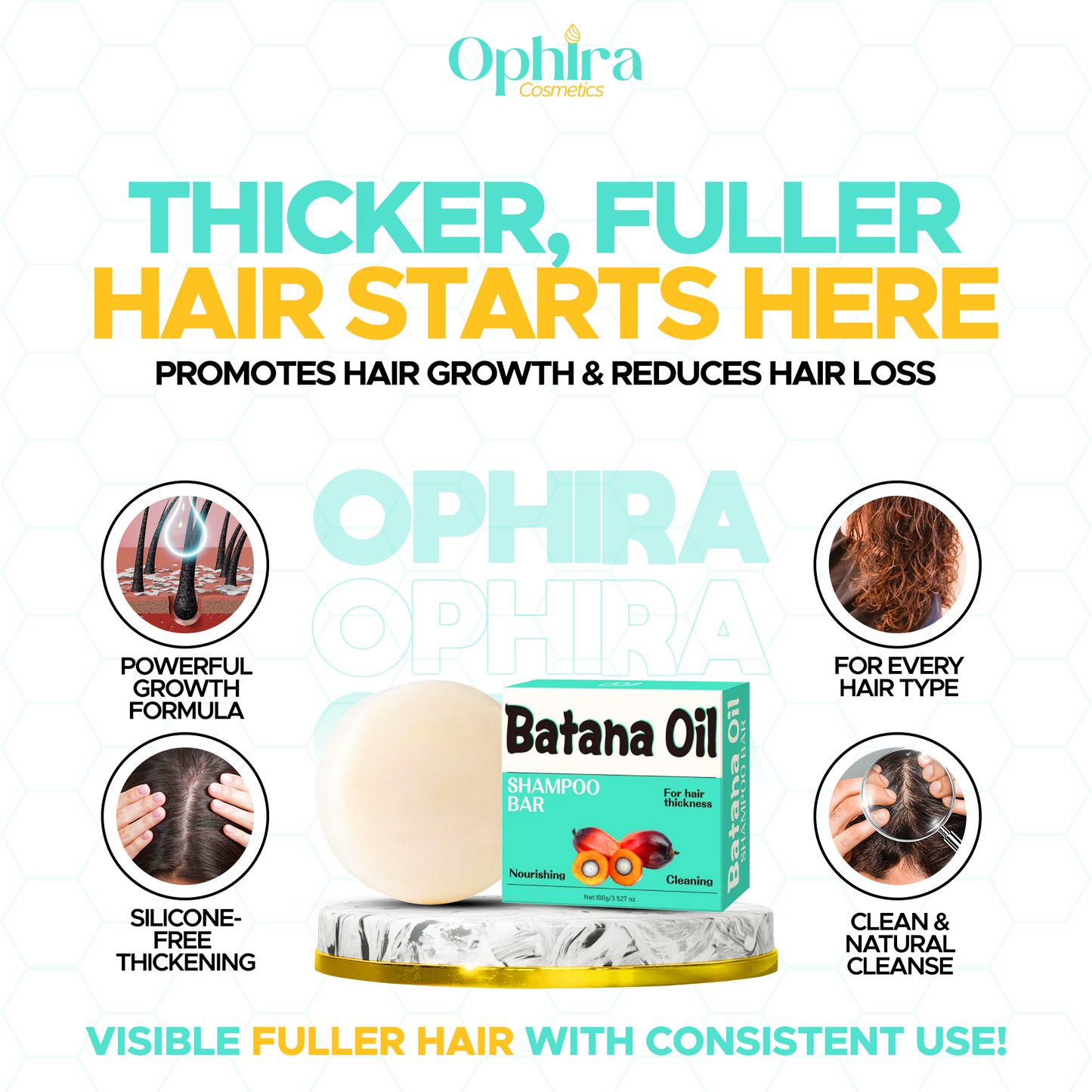 Batana Oil Shampoo Bar – Nourishing, Strengthening & Scalp Care