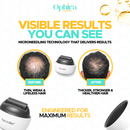 Bio Roller Microneedle Portable for Hair Growth – 0.5mm