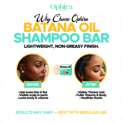 Batana Oil Shampoo Bar – Nourishing, Strengthening & Scalp Care