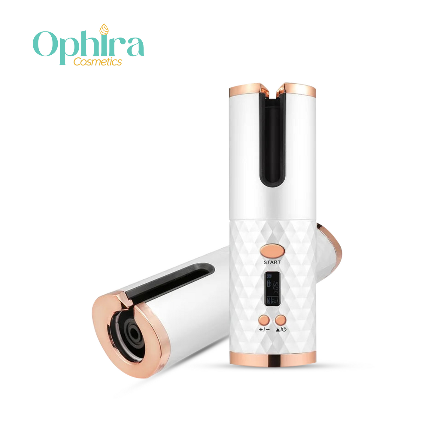 Rechargeable Automatic Hair Curler – Cordless, Ceramic & LCD Display