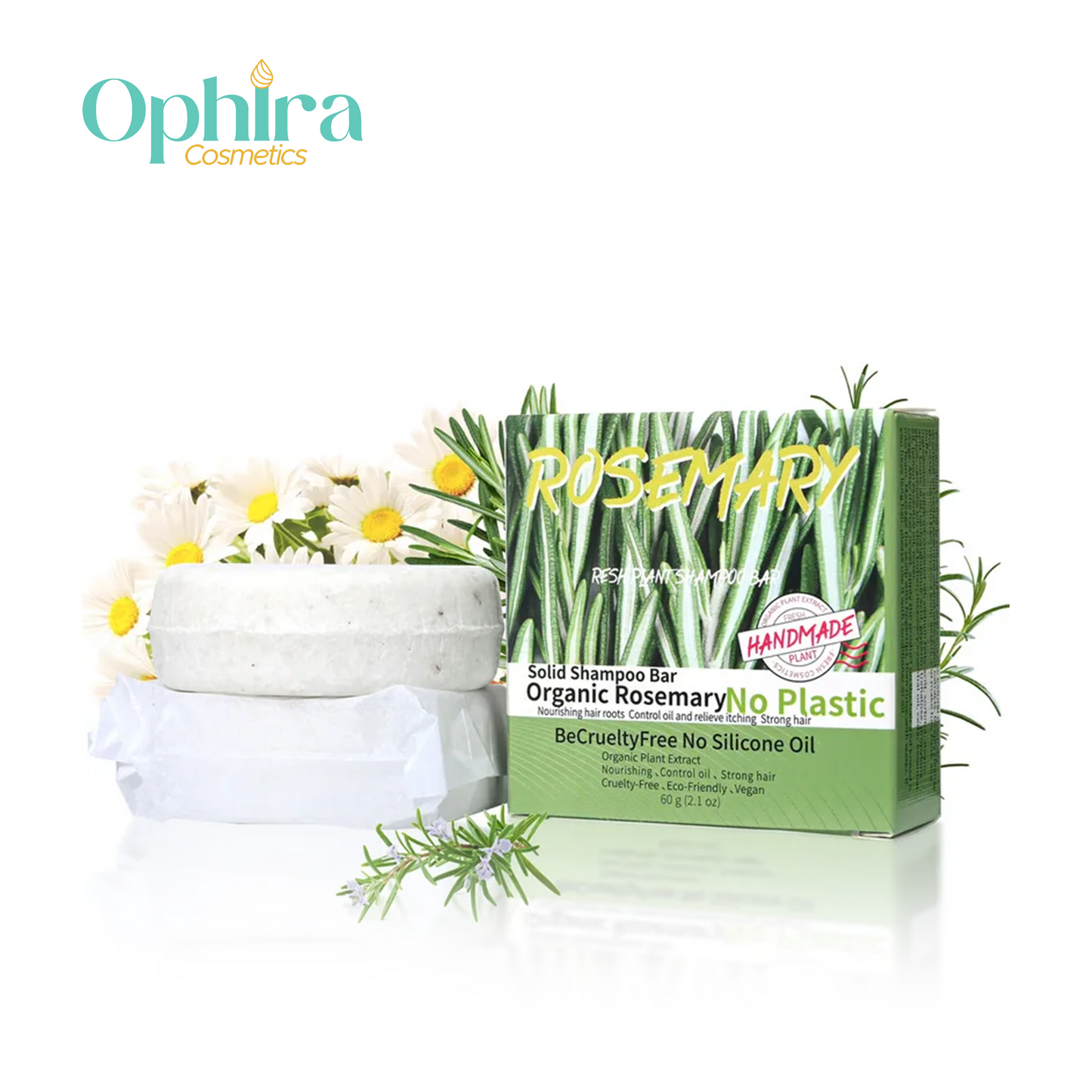 Rosemary Oil in Shampoo Bar Soap – Hydrating & Itch-Relief Scalp Care